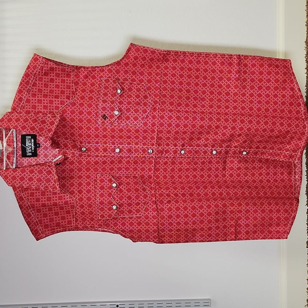 DUPLICATED - Garth Brook Sevens by Cinch | Medium Sleeveless Button Down Shirt - Picture 1 of 3
